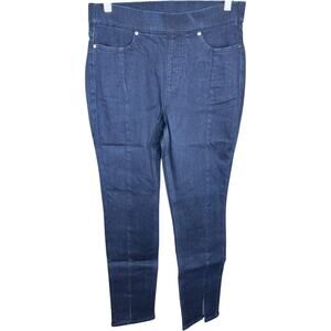 Isaac Mizrahi Live! Dark Wash Pull-On Straight Leg Jeans Sz 6 NWT‎